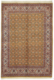 Vamave Kahverengi Kırmızı Geometrik Uşak El Dokuma Halı 195x286 cm