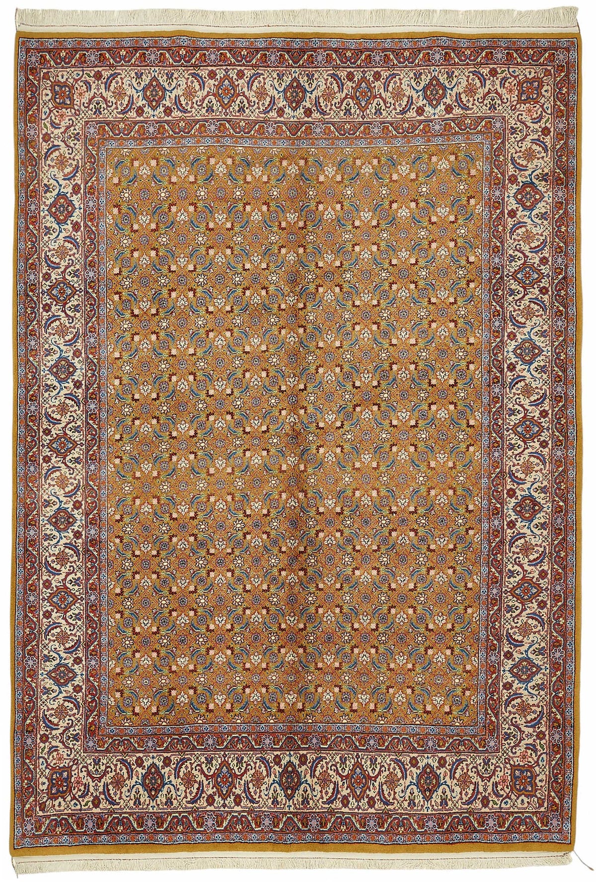 Vamave Kahverengi Kırmızı Geometrik Uşak El Dokuma Halı 195x286 cm