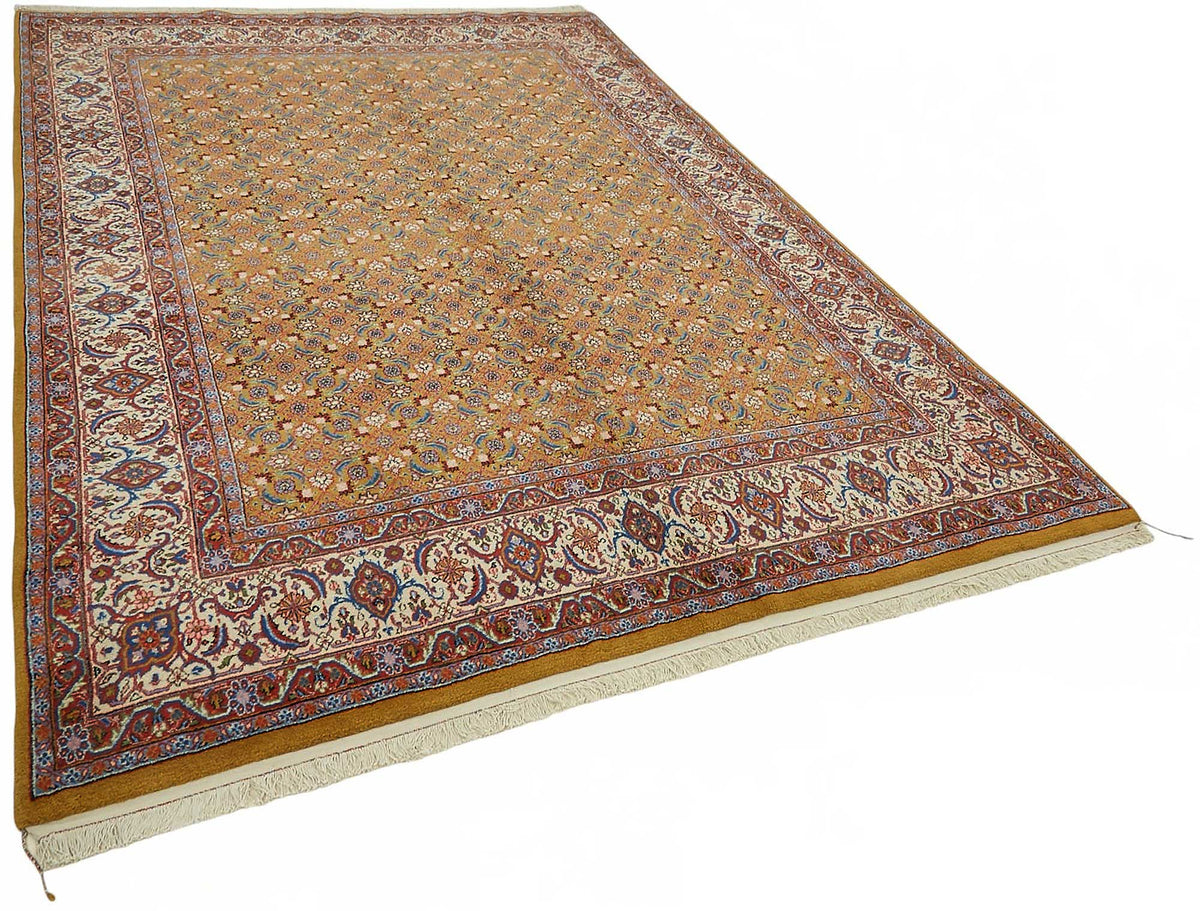 Vamave Kahverengi Kırmızı Geometrik Uşak El Dokuma Halı 195x286 cm – genel görünüm