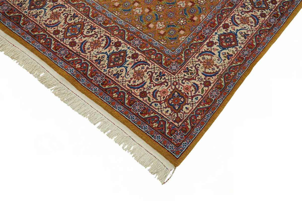 Vamave Kahverengi Kırmızı Geometrik Uşak El Dokuma Halı 195x286 cm – detay görünümü