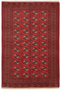 Vamave Kırmızı Dokuma Geometrik Desenli Uşak Halısı 163x250 cm