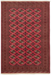 Vamave Kırmızı Geometrik Desenli Uşak El Dokuma Halı 200x290 cm