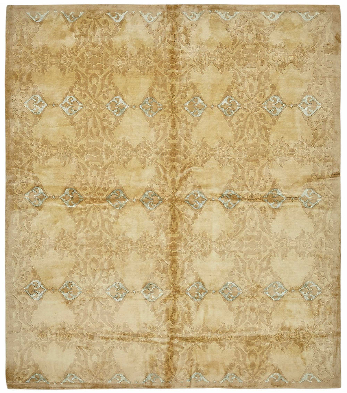 Vamave Açık Kahverengi Uşak Halısı Geometrik Desenli 248x287 cm