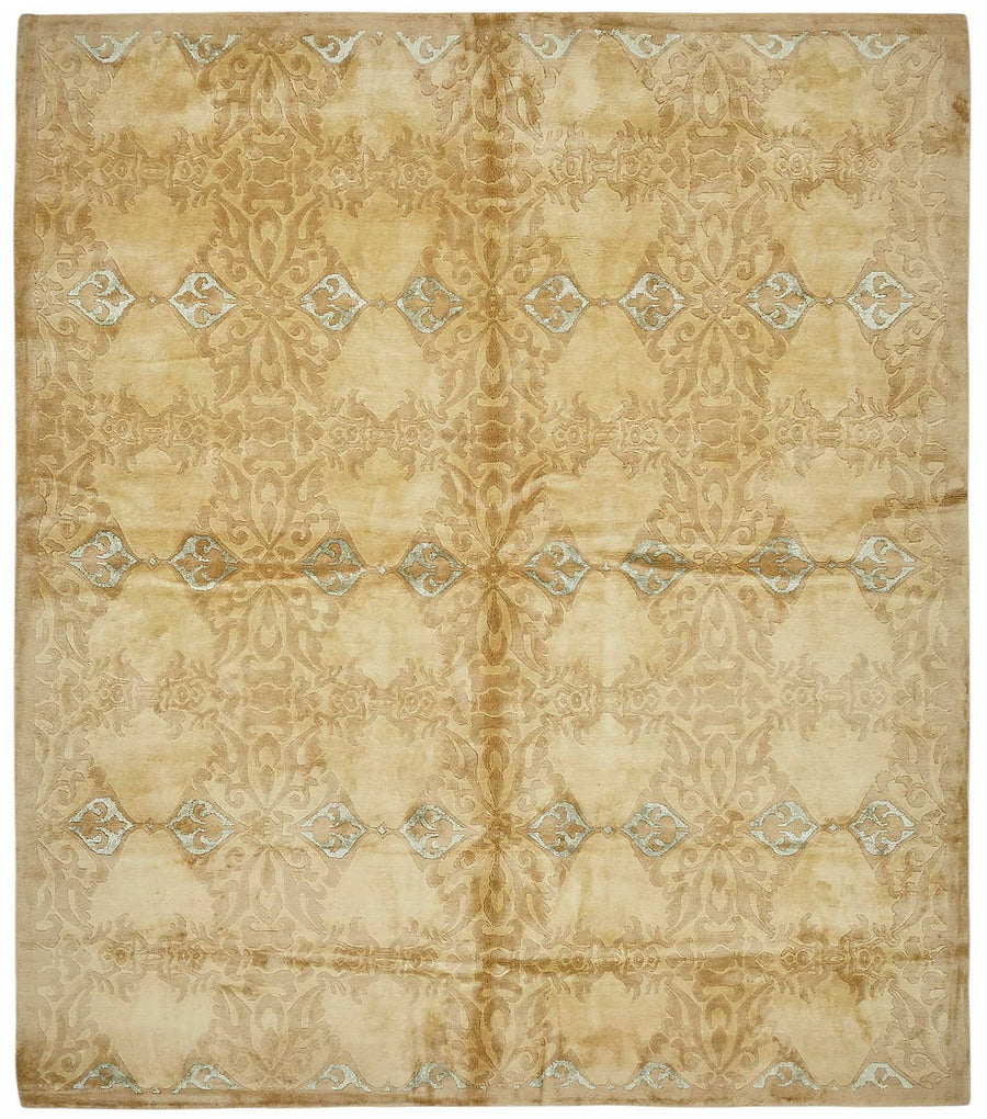 Vamave Açık Kahverengi Uşak Halısı Geometrik Desenli 248x287 cm