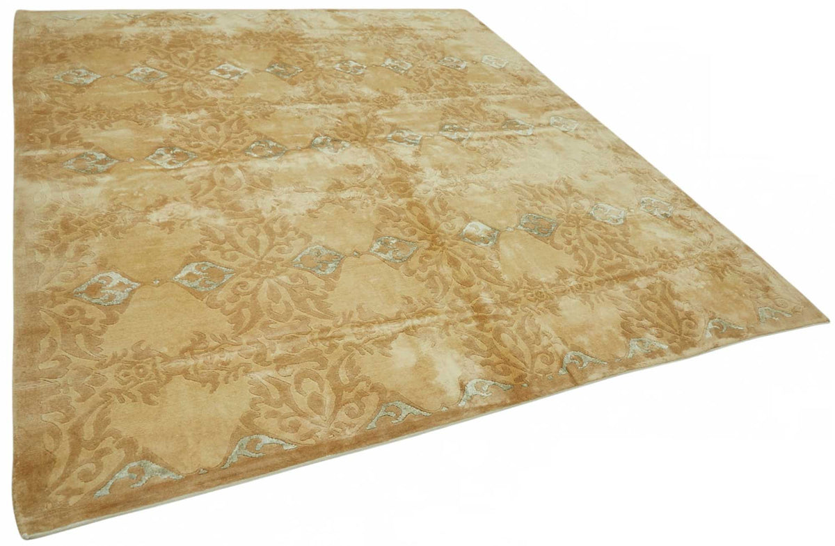 Vamave Açık Kahverengi Uşak Halısı Geometrik Desenli 248x287 cm – genel görünüm