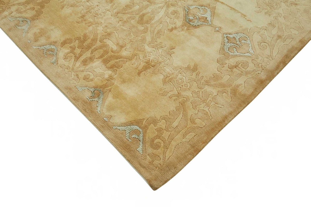 Vamave Açık Kahverengi Uşak Halısı Geometrik Desenli 248x287 cm – detay görünümü