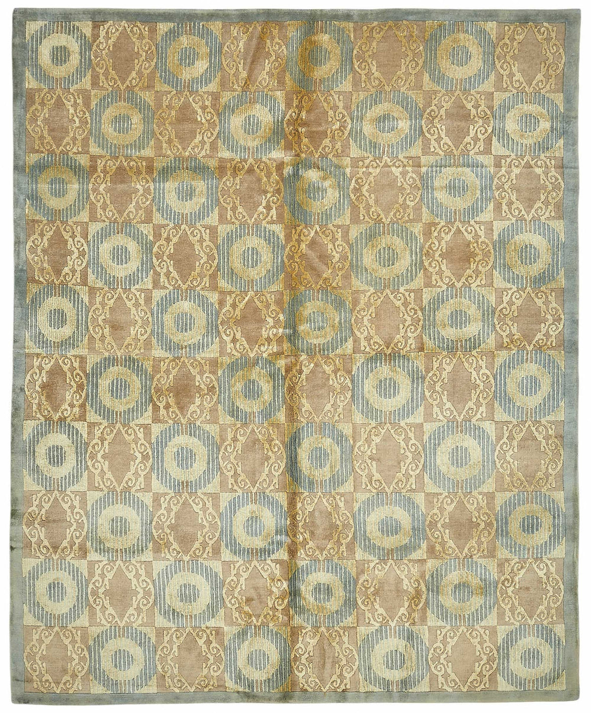 Vamave Bej Gri Antrasit Geometrik Modern Uşak El Dokuma Halı 240x302 cm