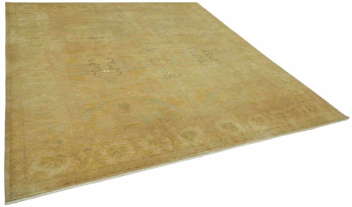 Vamave Açık Bej Halı Uşak Madalyon Desenli 10-20 Yıllık 257x303 cm – genel görünüm