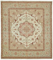 Vamave Düz Pembe Halı, Bej Zeminli Madalyon Desenli 245x280 cm