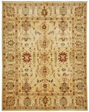 Vamave Düz Kahverengi Halı Uşak El Dokuması Çiçekli 246x310 cm
