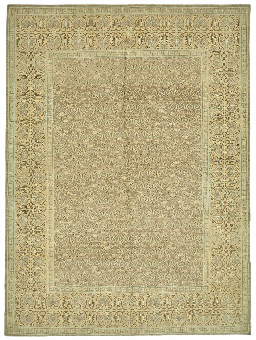 Vamave Uşak Halısı Bej Kahverengi Geometrik Desenli 253x340 cm 49162