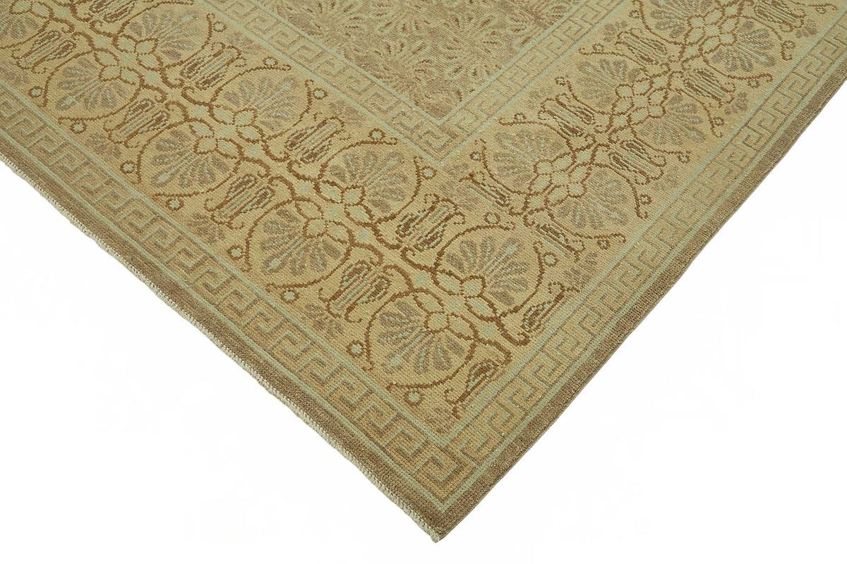 Vamave Uşak Halısı Bej Kahverengi Geometrik Desenli 253x340 cm 49162 – detay görünümü