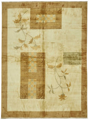 Vamave Bej Halı Modern Soyut Desenli Uşak Dokuma 265x356 cm