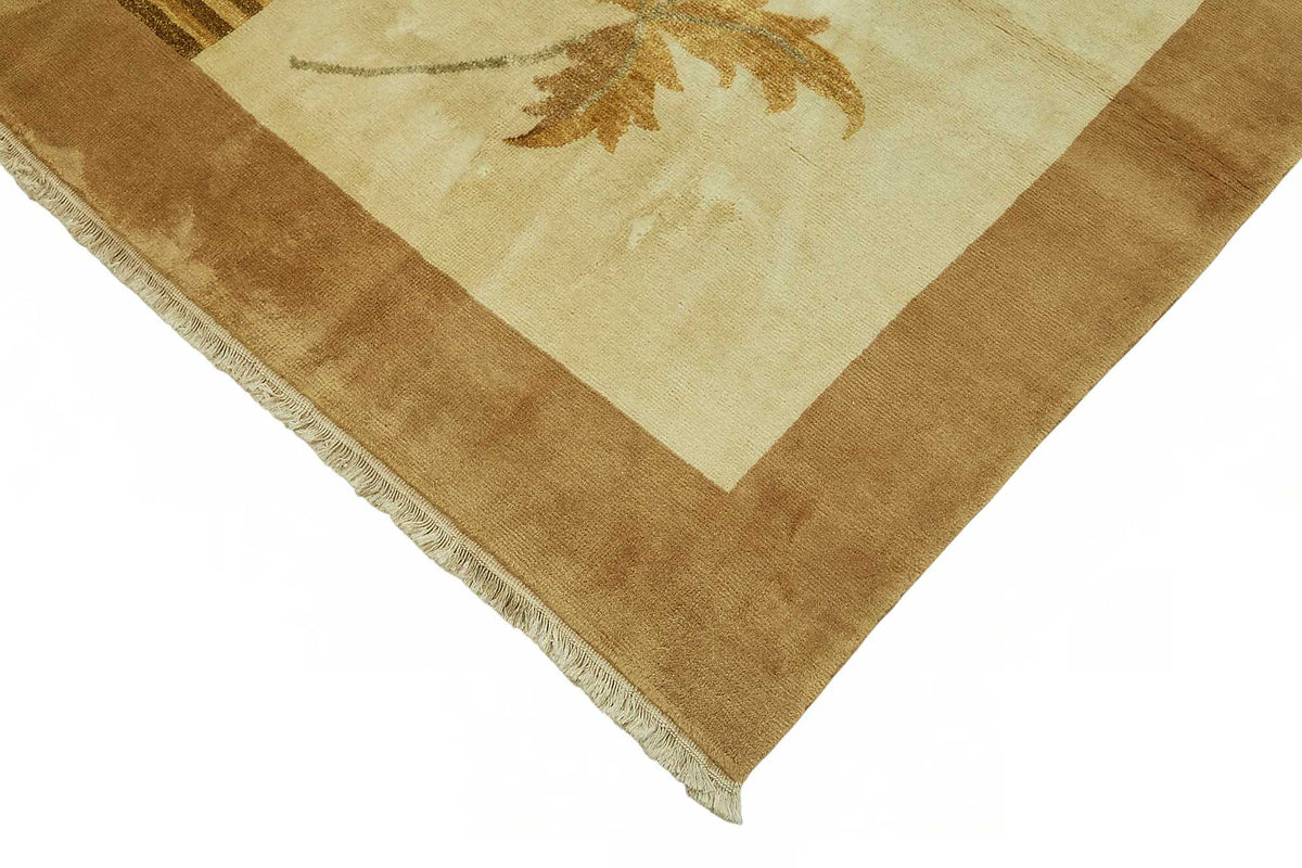 Vamave Bej Halı Modern Soyut Desenli Uşak Dokuma 265x356 cm – detay görünümü
