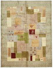 Vamave Çok Renkli Halı: Modern Geometrik Desenli Uşak Dokuma 268x356 cm