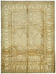 Vamave Kahverengi Halı 6 m2 Geometrik Desenli Vintage Uşak 303x414 cm