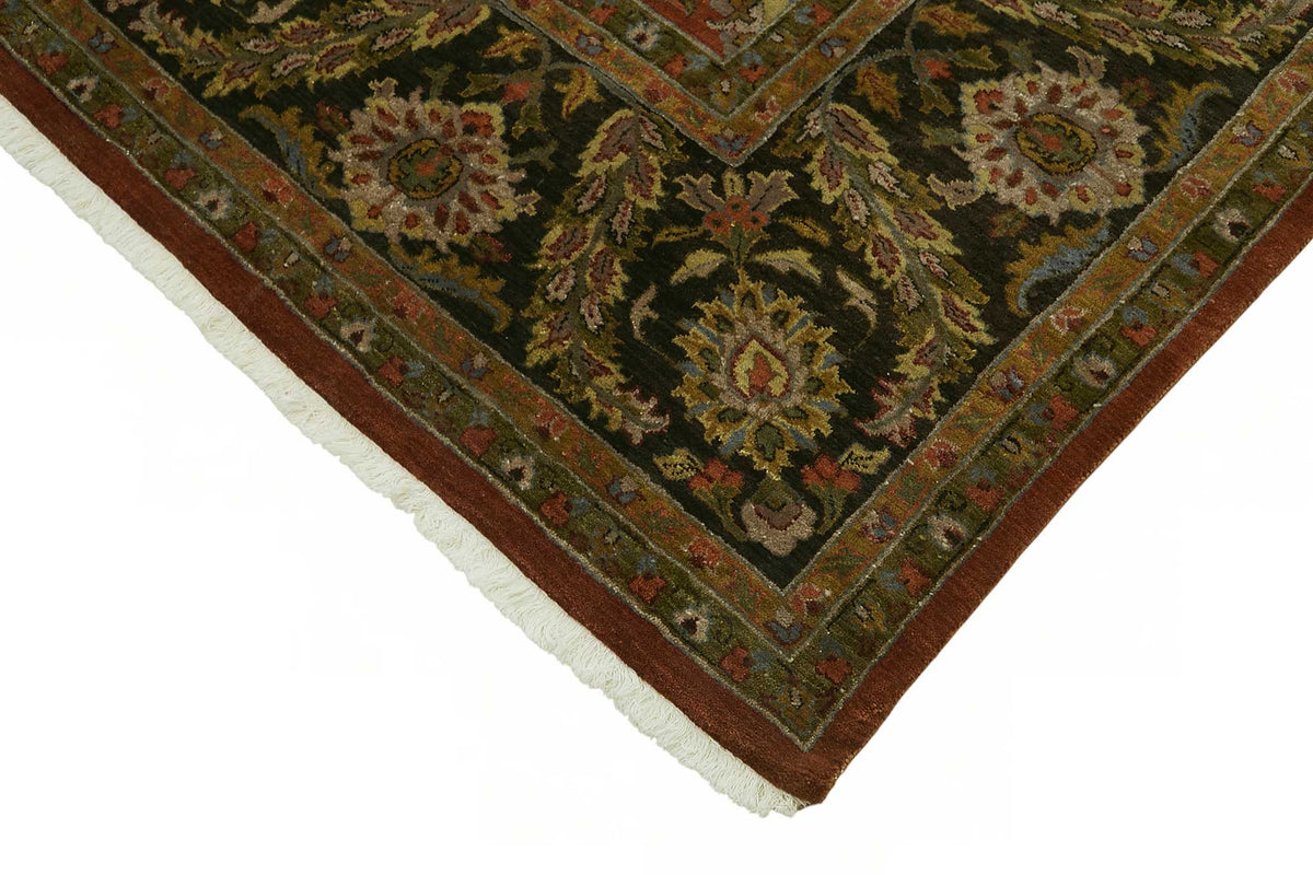 Vamave Kırmızı Çiçek Desenli Uşak El Dokuma Halı 285x344 cm – detay görünümü