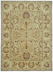 Vamave Madalyon Desenli Bej Kahverengi Uşak El Dokuma Halı 274x375 cm