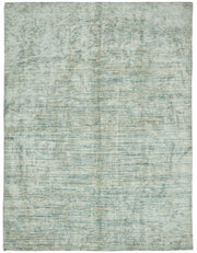 Vamave Soyut Desenli Mavi ve Bej Uşak Halısı 332x443 cm