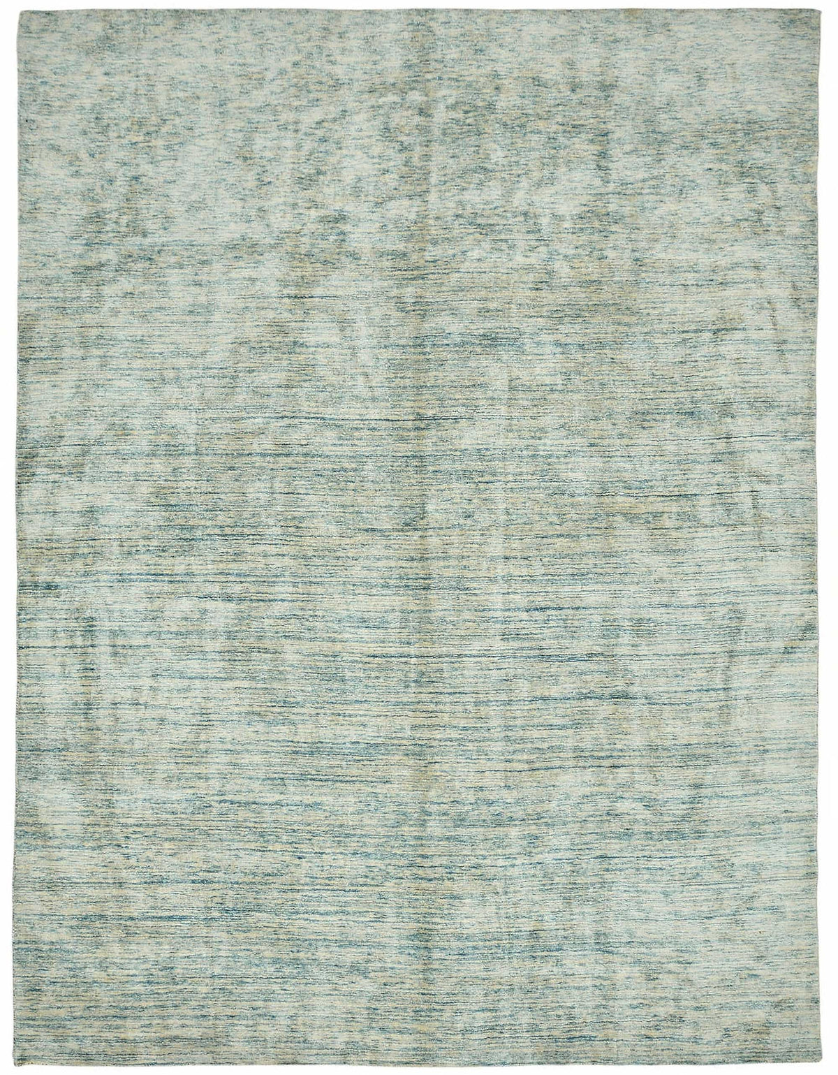Vamave Soyut Desenli Mavi ve Bej Uşak Halısı 332x443 cm