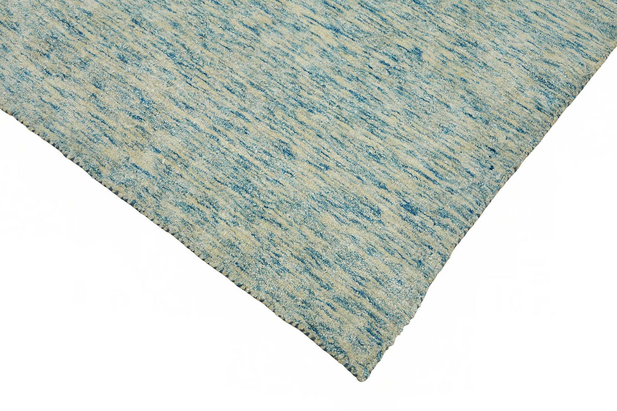 Vamave Soyut Desenli Mavi ve Bej Uşak Halısı 332x443 cm – detay görünümü