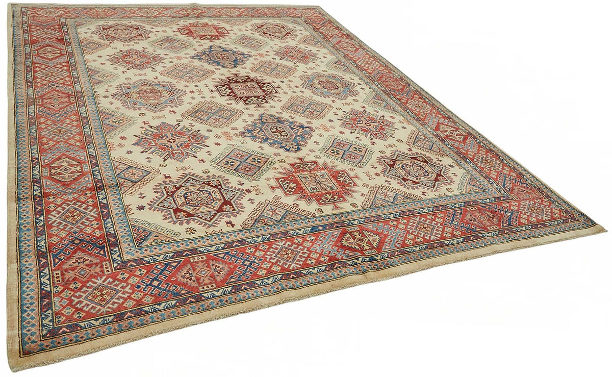 Vamave Madalyon Desenli Kırmızı Dokuma Uşak Halısı 273x342 cm – genel görünüm