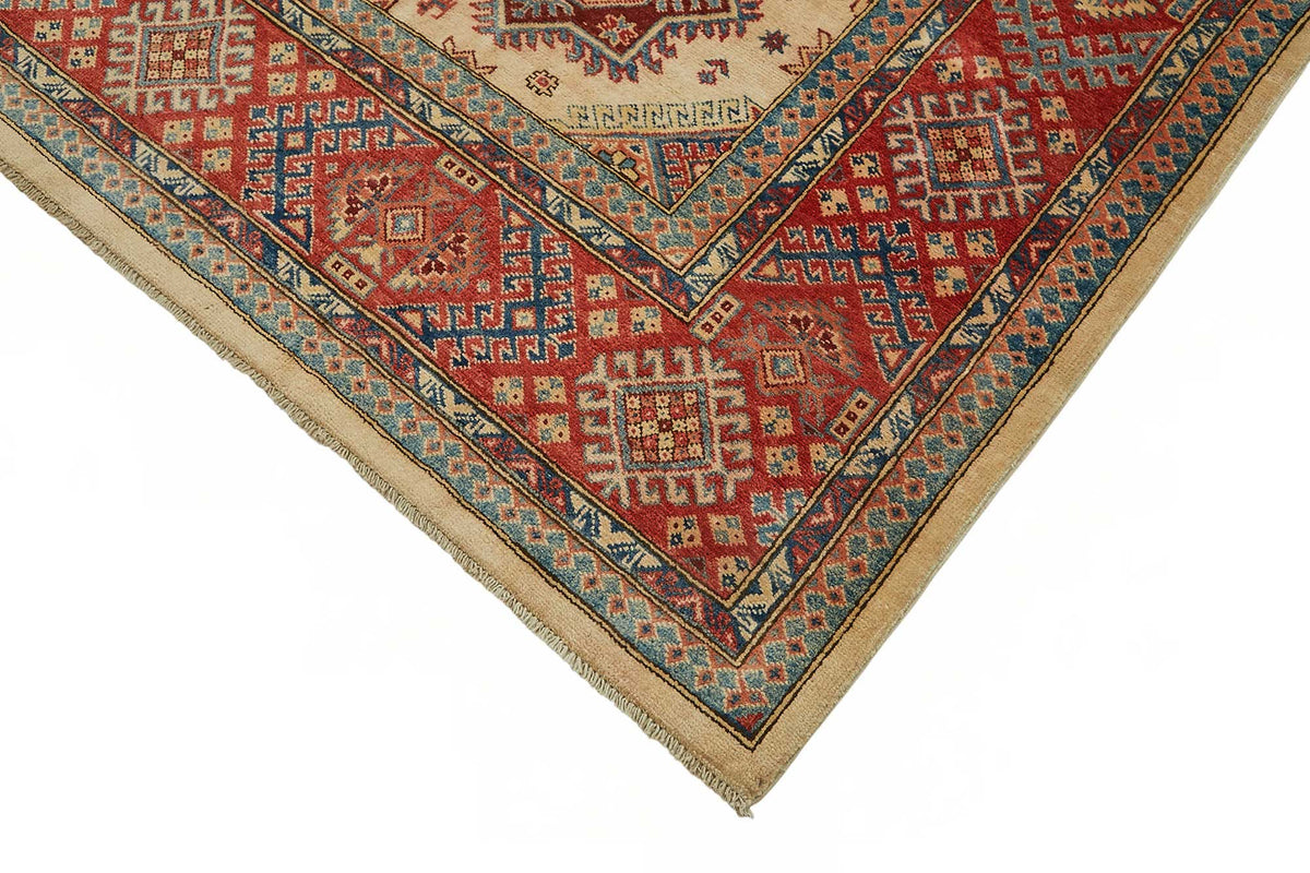 Vamave Madalyon Desenli Kırmızı Dokuma Uşak Halısı 273x342 cm – detay görünümü