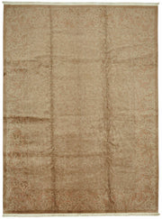 Vamave Vintage Uşak Halısı Bej Kahverengi Çiçekli El Dokuma Halı 305x412 cm