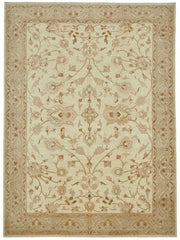 Vamave Düz Kahverengi Halı Uşak El Dokuması Çiçekli 265x353 cm
