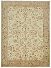 Vamave Düz Kahverengi Halı Uşak El Dokuması Çiçekli 265x353 cm