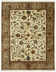 Vamave Uşak El Dokuma Krem Çiçek Desenli Yün Halı 276x360 cm