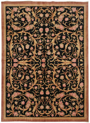Vamave Siyah Bej Halı Vintage Uşak El Dokuması 262x360 cm