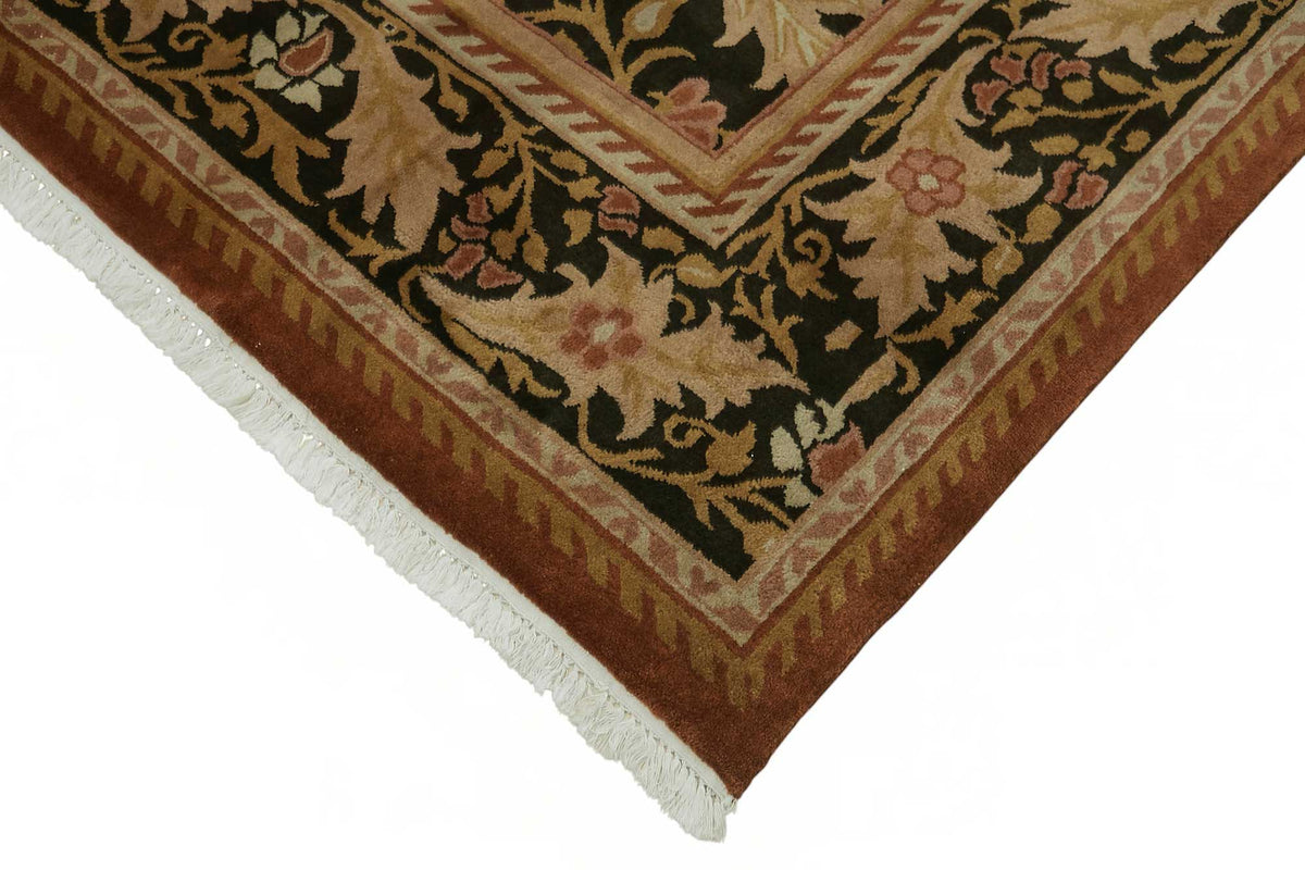 Vamave Klasik Madalyon Desenli Siyah Gold Uşak Halı 268x360 cm 49211 – detay görünümü