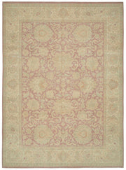 Vamave Bej, Gül Kurusu ve Krem Renkli Klasik Uşak Halısı 300x408 cm