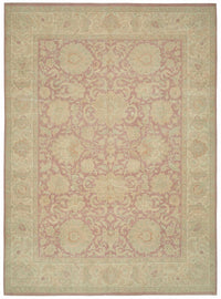 Vamave Bej, Gül Kurusu ve Krem Renkli Klasik Uşak Halısı 300x408 cm