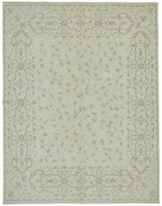 Rusvo Vintage Bej Gri Çiçekli El Dokuma Halı 242x305 cm 49217