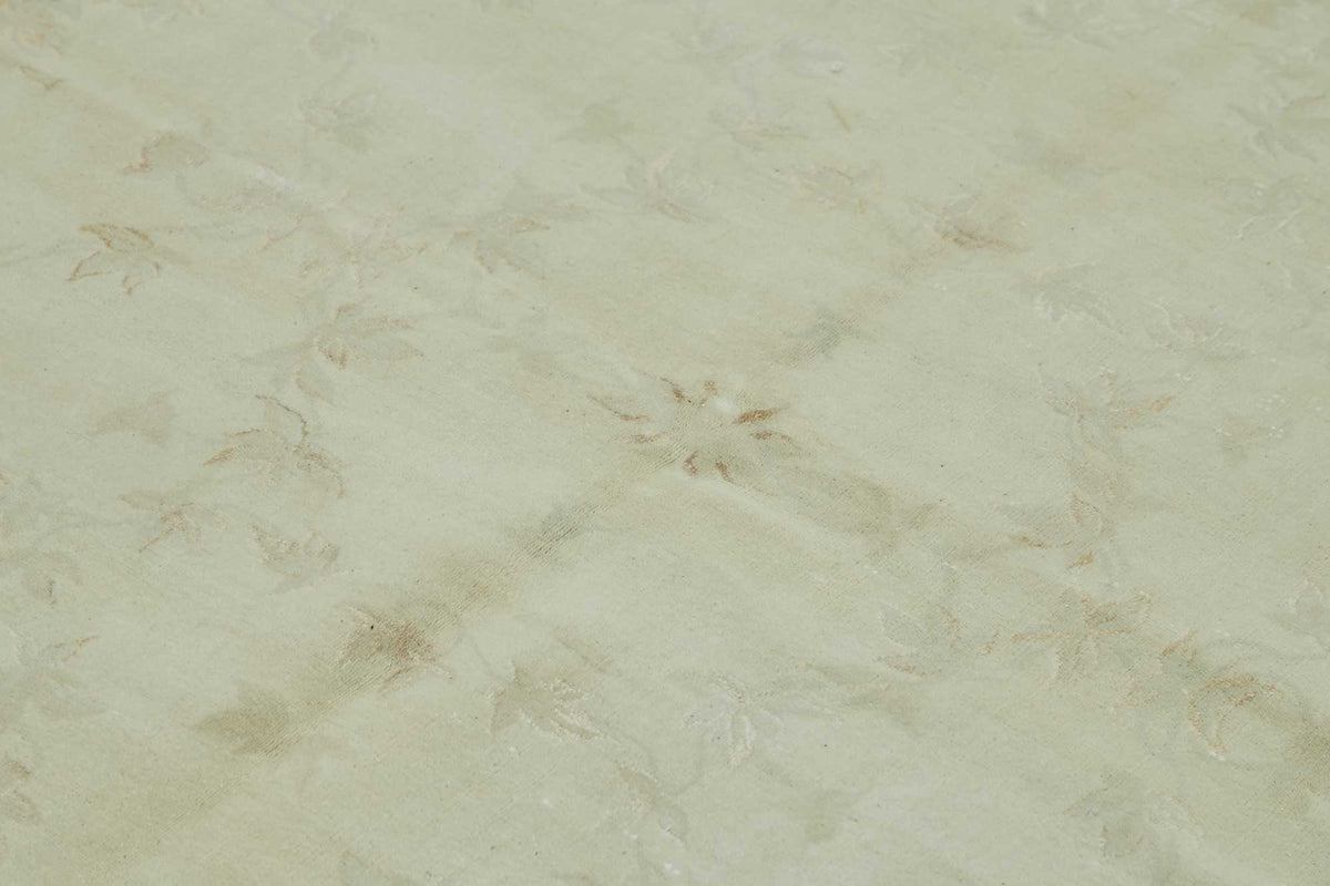 Rusvo Krem Bej Halı: Bordürlü Vintage El Dokuma 258x341 cm 49220 – mekânda kullanım