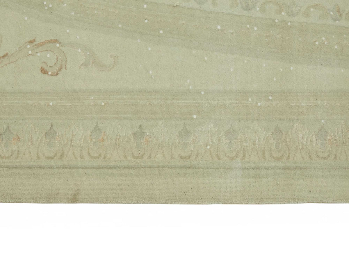Rusvo Krem Bej Halı: Bordürlü Vintage El Dokuma 258x341 cm 49220 – farklı açı