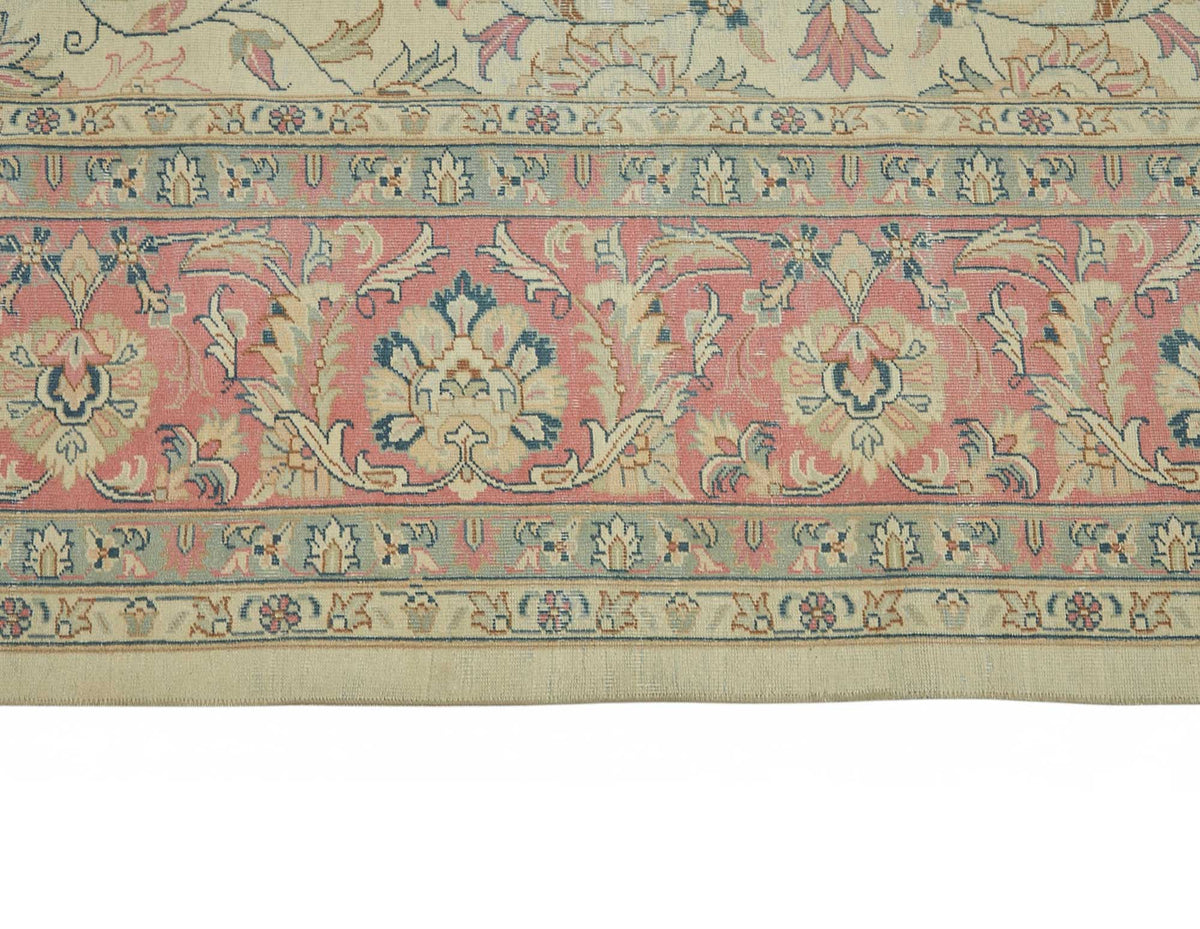 Rusvo Pembe Vintage Halı Klasik Madalyon Desenli 301x420 cm 49222 – farklı açı