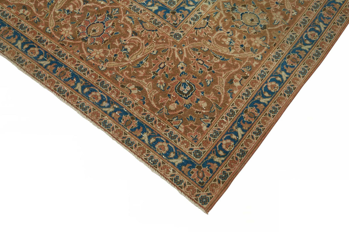 Rusvo Kırmızı Dokuma Madalyon Desenli Vintage Halı 300x492 cm – detay görünümü