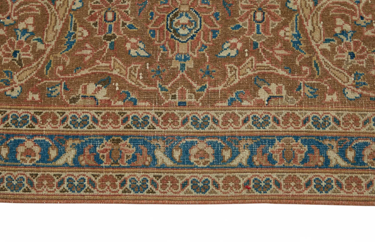 Rusvo Kırmızı Dokuma Madalyon Desenli Vintage Halı 300x492 cm – farklı açı