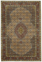 Rusvo Vintage Kırmızı Dokuma Madalyon Desenli Halı 197x297 cm 49240