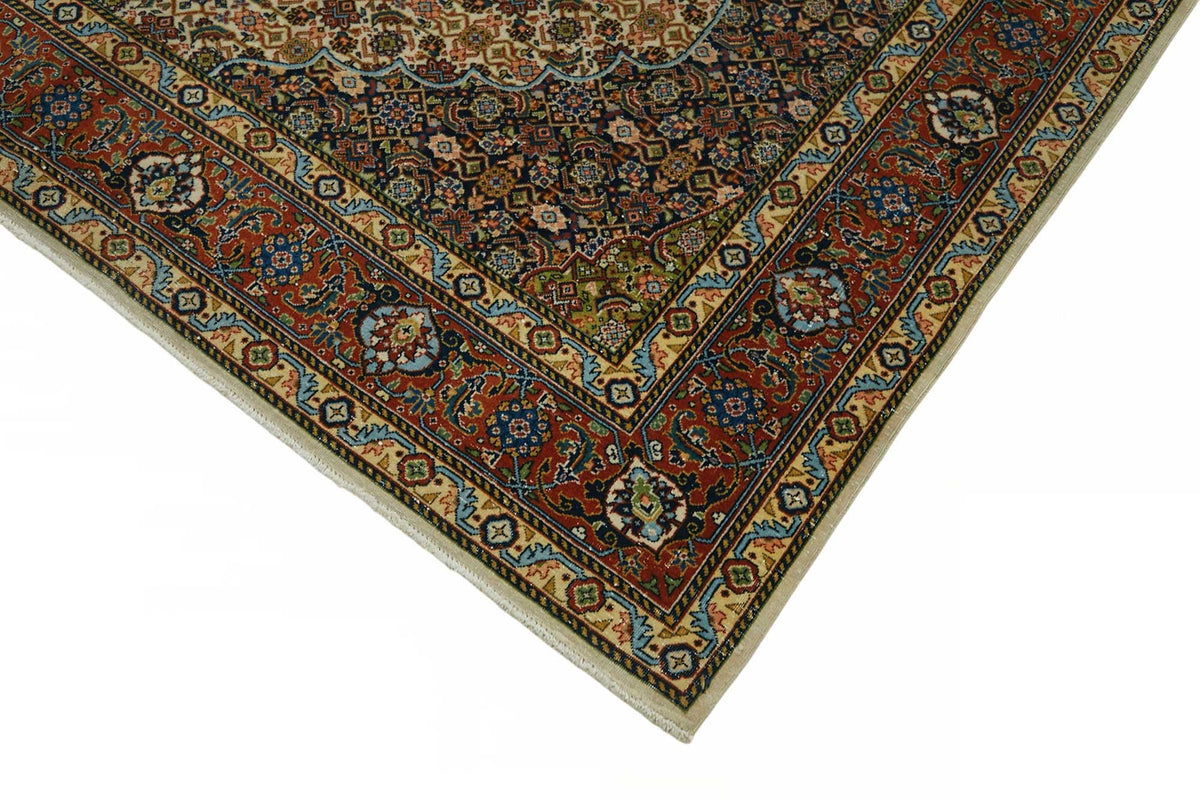 Rusvo Vintage Kırmızı Dokuma Madalyon Desenli Halı 197x297 cm 49240 – detay görünümü