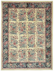 Vamave Açık Pembe ve Yeşil Uşak El Dokuma Halı 277x367 cm 49258