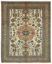 Vamave Uşak Krem Geometrik Desenli El Dokuma Halı 270x350 cm 49265