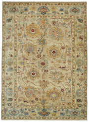 Vamave Vintage Uşak Halı Bej Zeminli Çiçek Desenli 296x428 cm