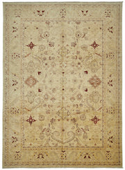 Vamave Bej Bordo Çiçekli Uşak El Dokuma Halı 294x403 cm