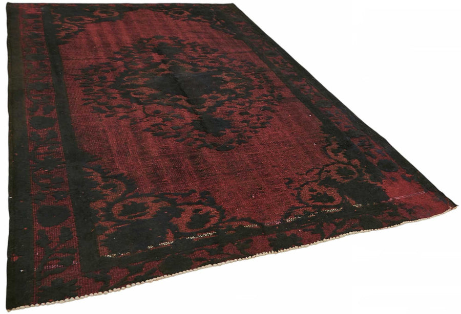 Besko Bordo Siyah Madalyon Desenli El Dokuma Halı 191x295 cm – genel görünüm