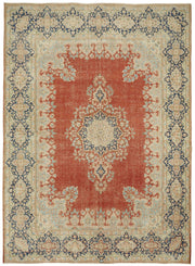 Rusvo Vintage Kırmızı Dokuma Madalyon Desenli Halı 297x408 cm 49449