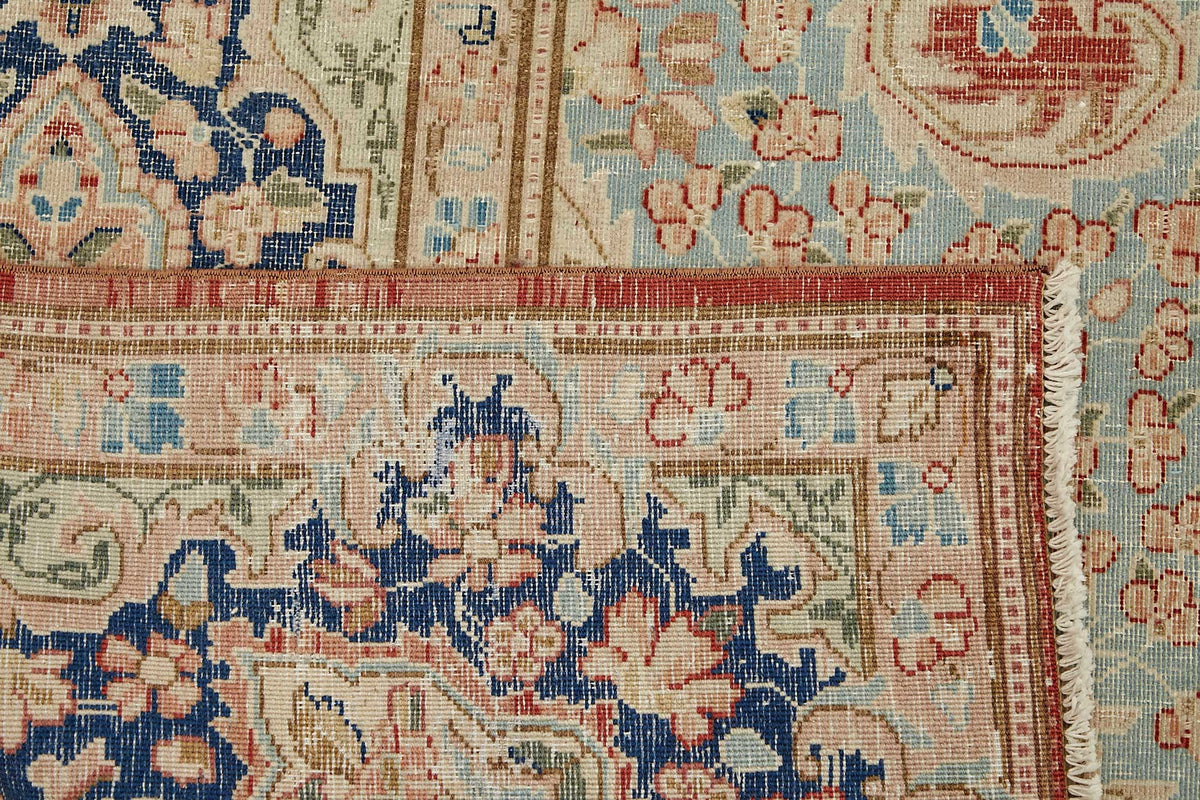 Rusvo Vintage Kırmızı Dokuma Madalyon Desenli Halı 297x408 cm 49449 – arka yüz görünümü